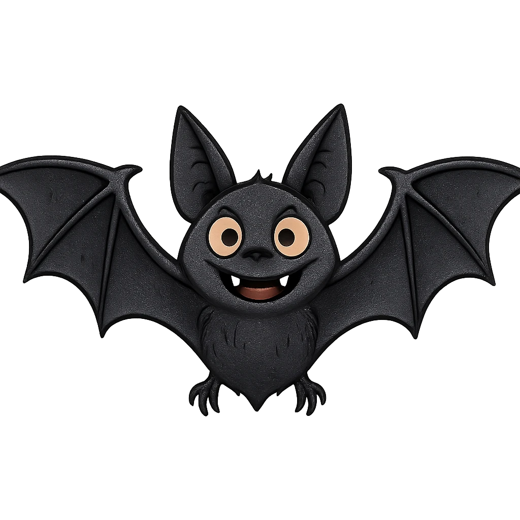 Halloween bat, remove background   emoji