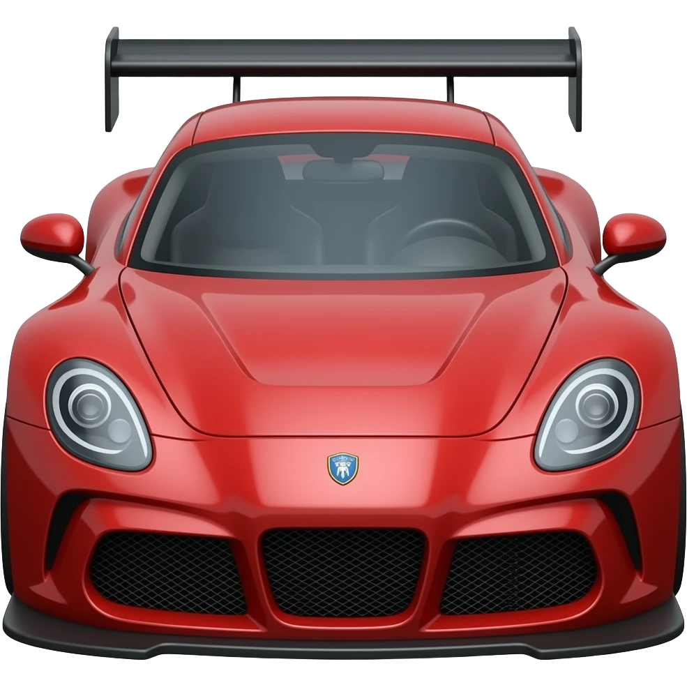 Racing red car emoji