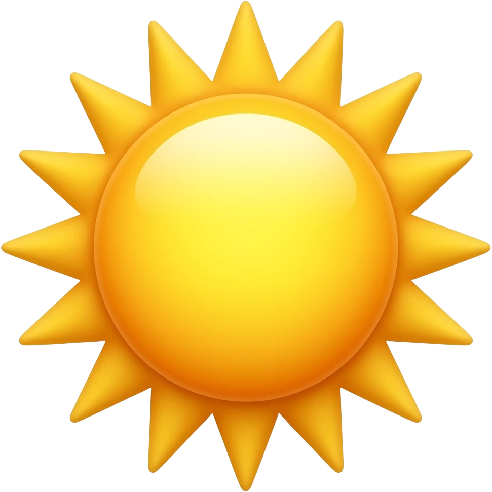 The sun emoji