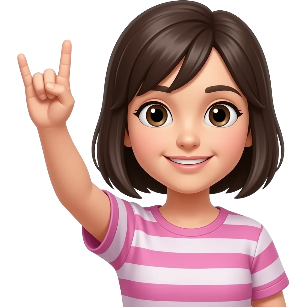 I want to create an emoji that has a girl “🙋🏻‍♀️” holding up a gang sign “🤟🏻” emoji