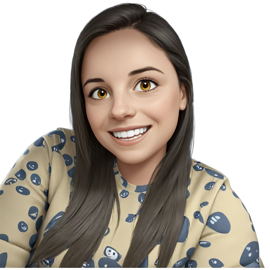 smiling girl in car interior emoji