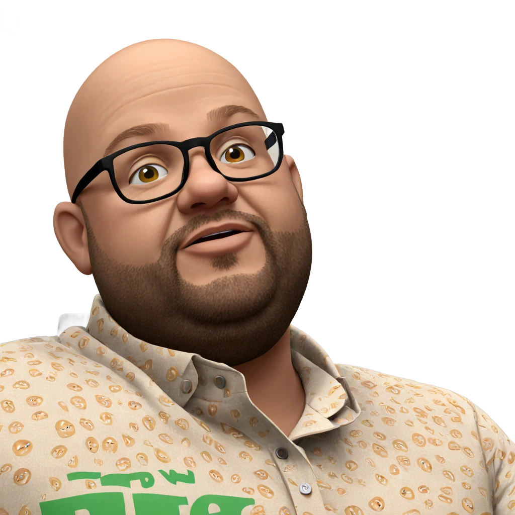 bald guy in glasses meme emoji