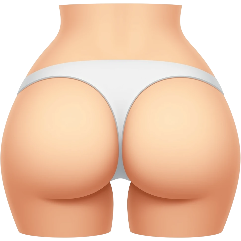 A butt emoji