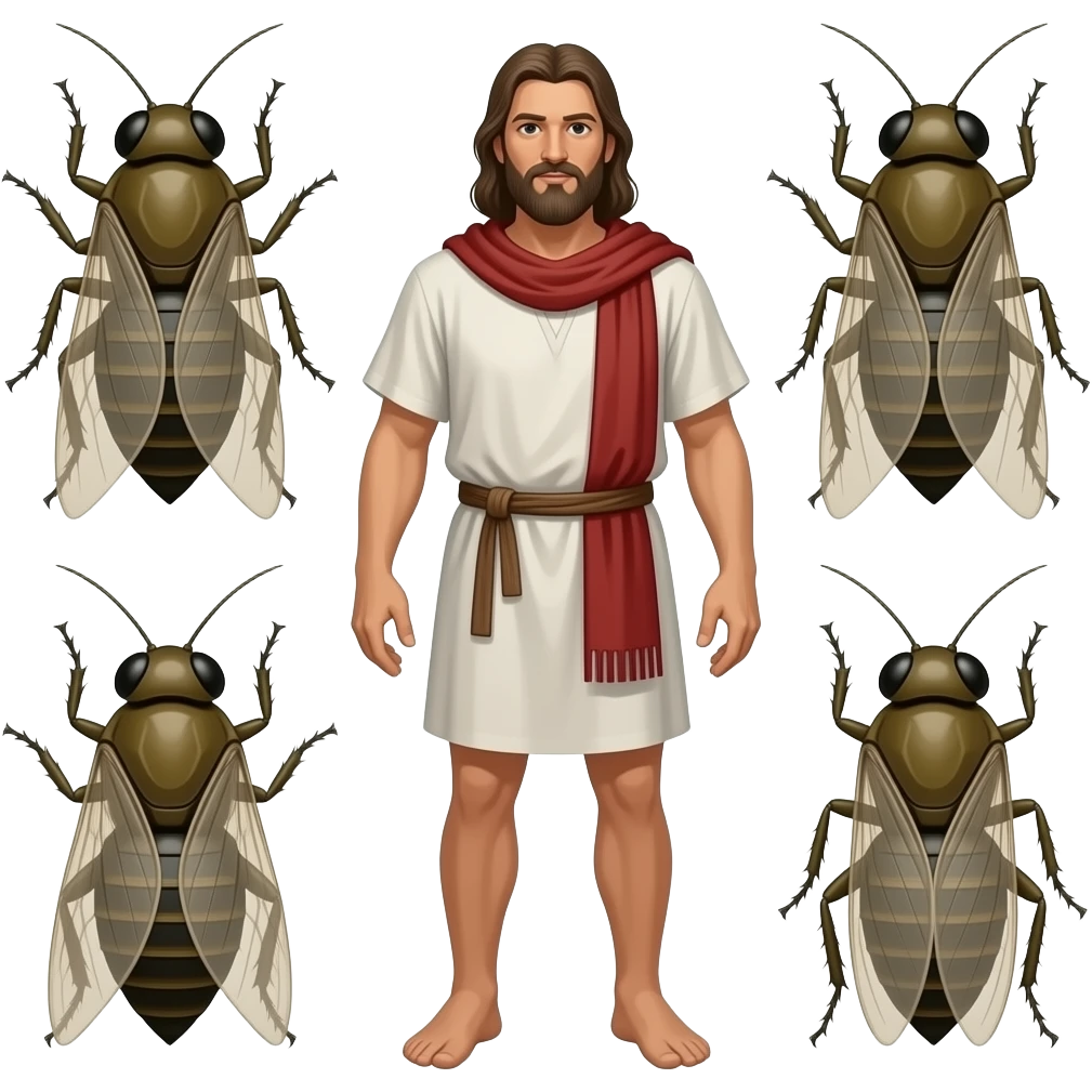 A biblical plague of locusts emoji