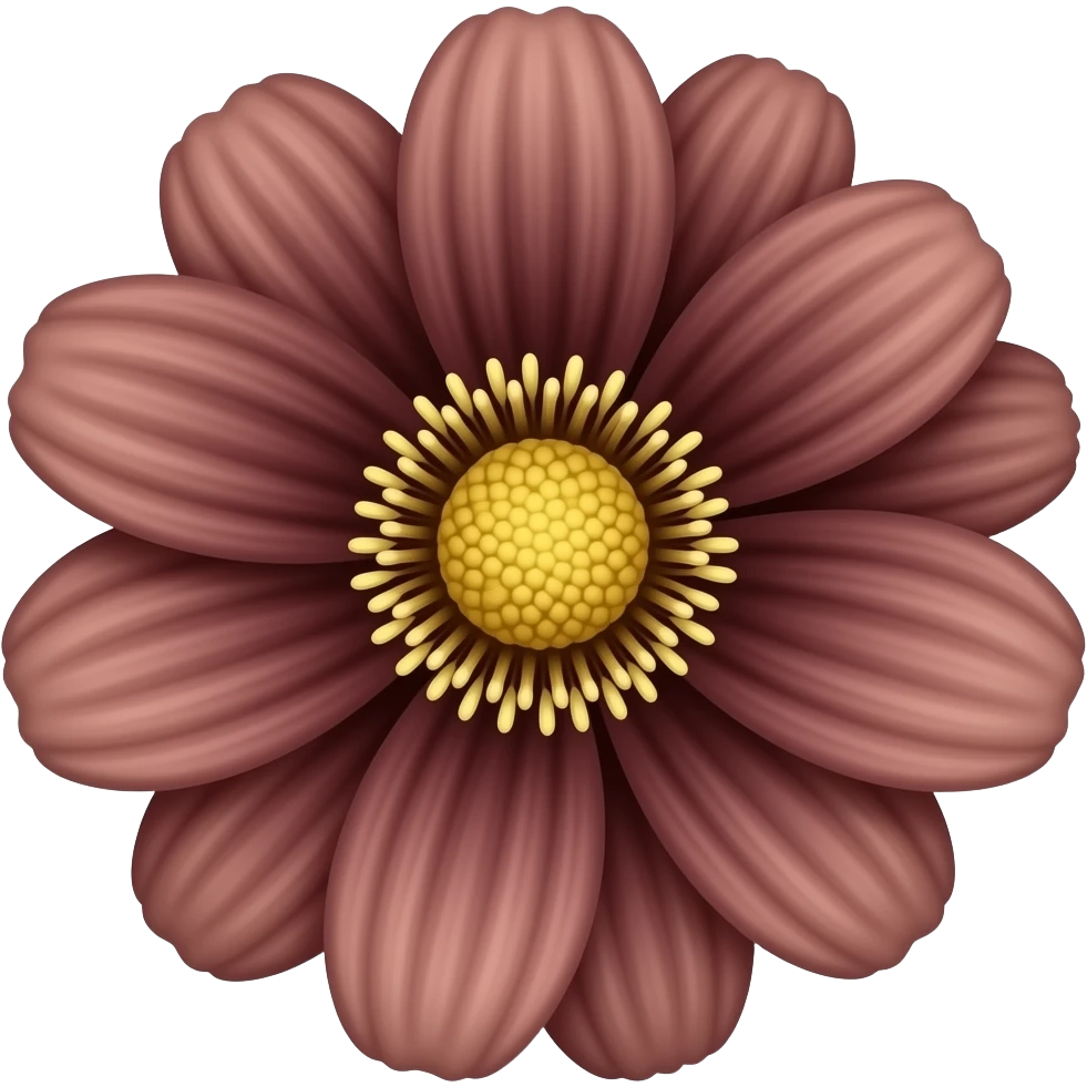 Meroon colour flower emoji