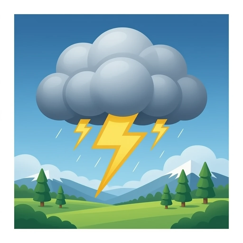 Thunderstorm emoji