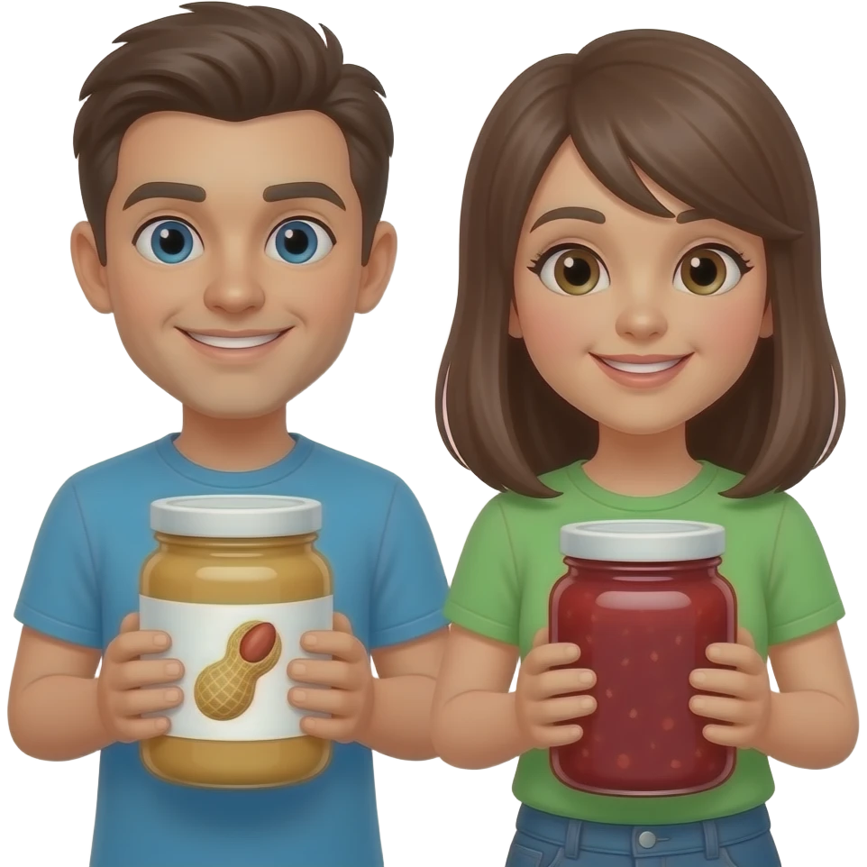 You can be the peanut butter I can be the jelly emoji