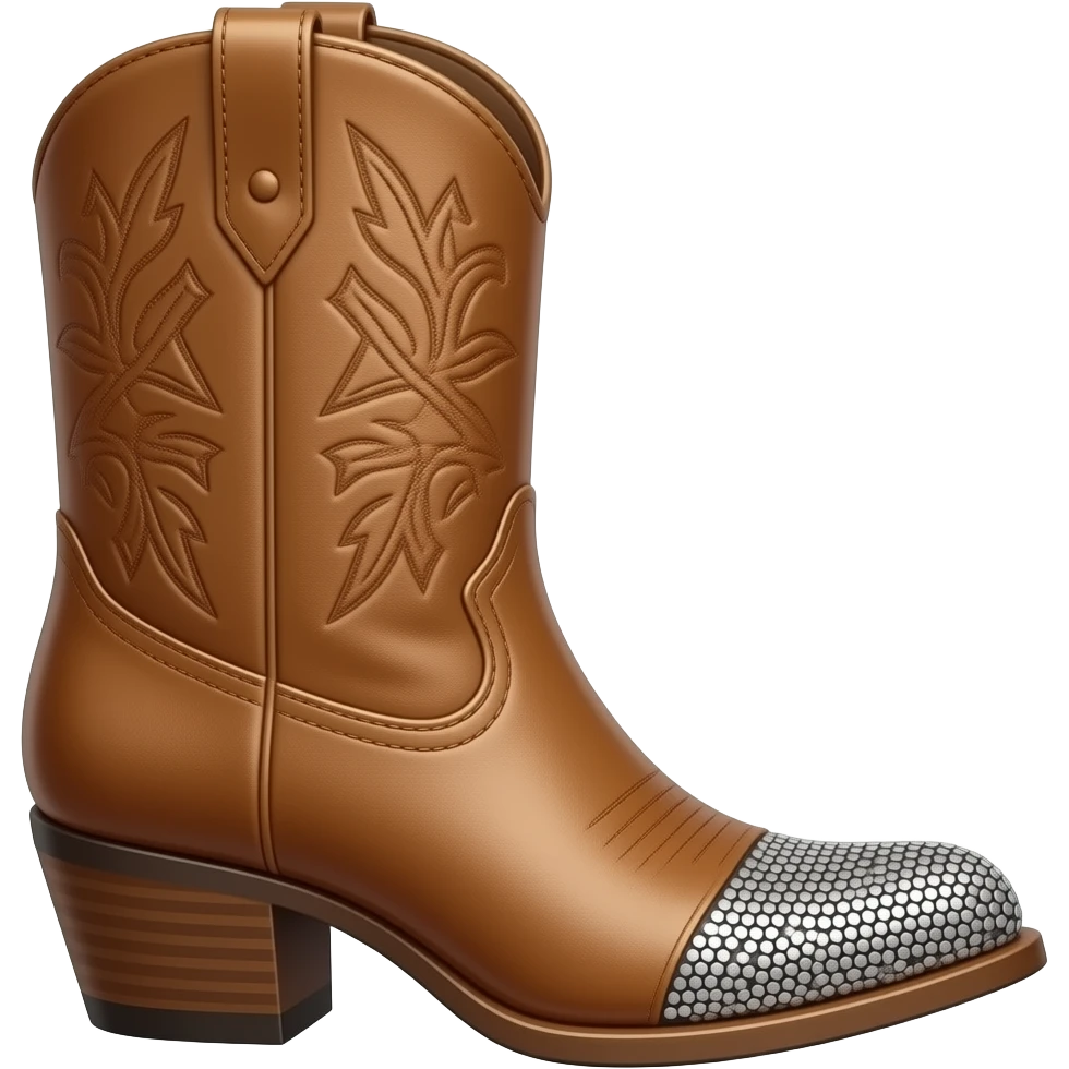 Slightly Bedazzled cowgirl boots emoji