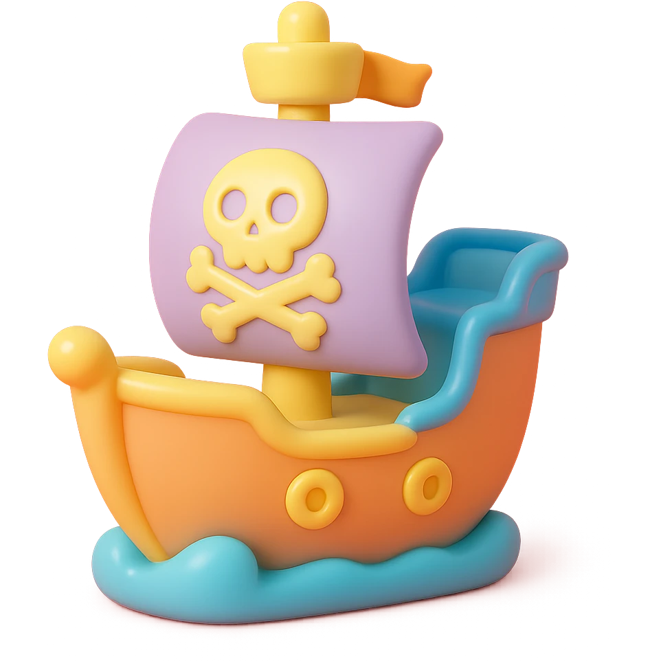 pirate ship emoji