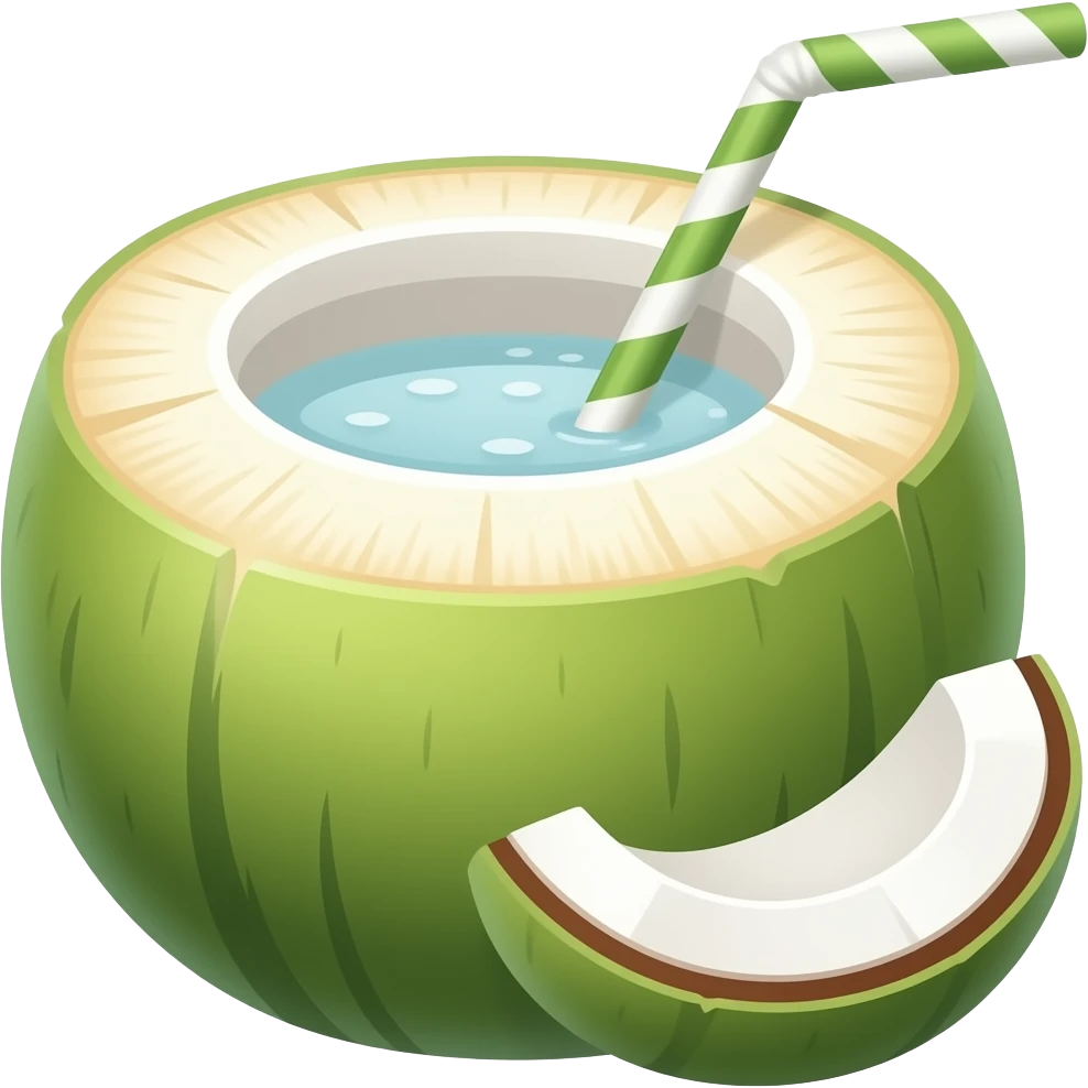coconut drink emoji emoji