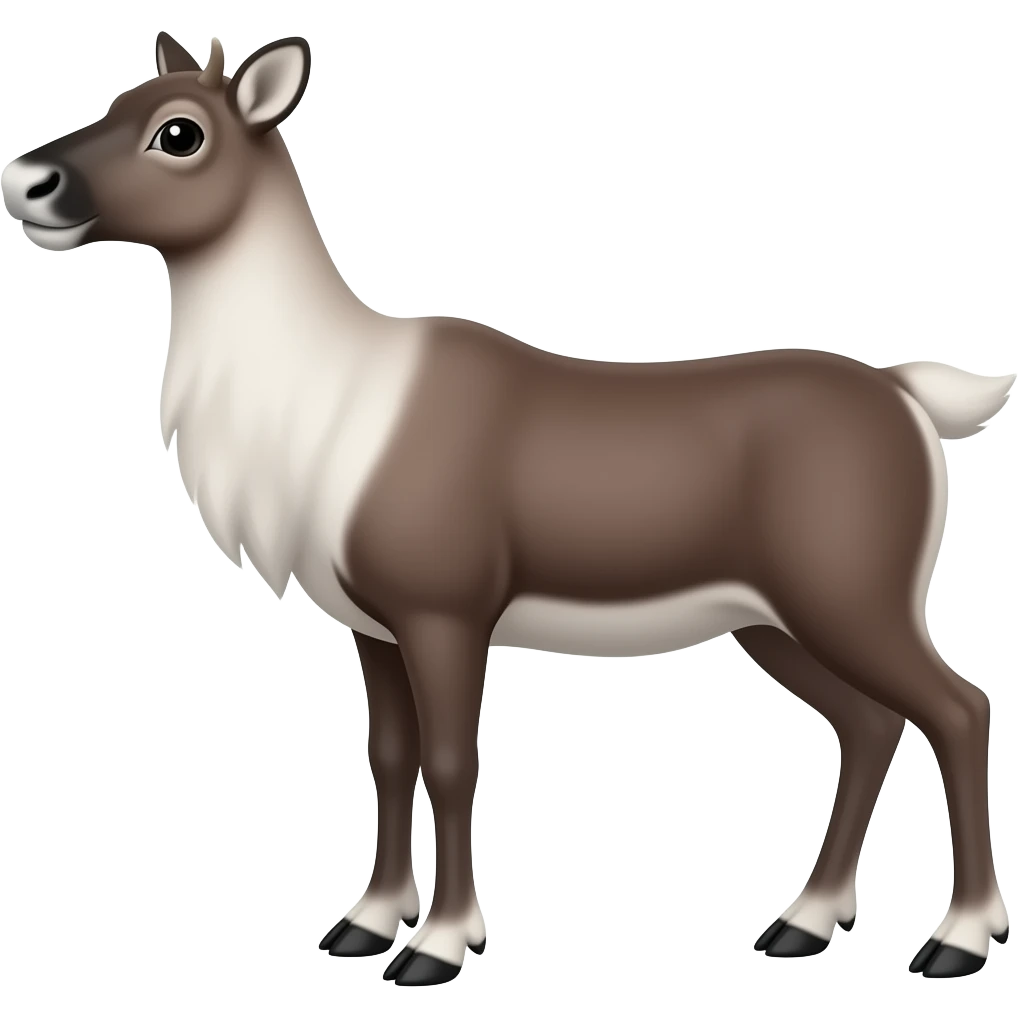 Female caribou  not horns emoji