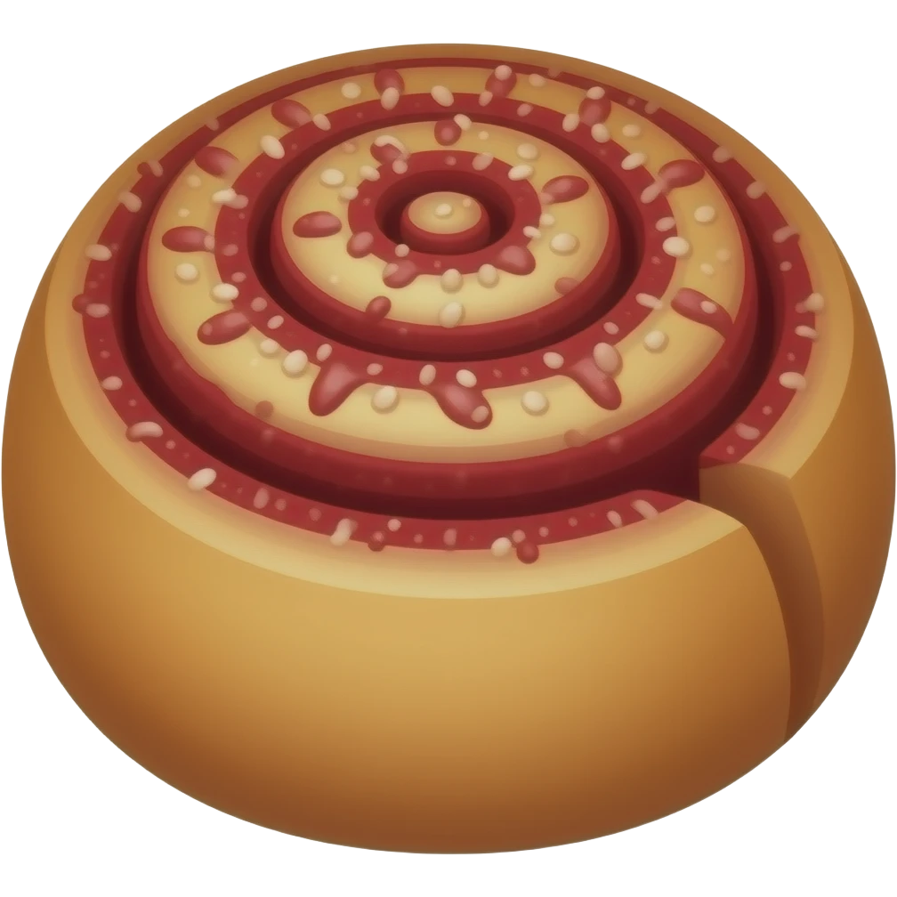 Red velvet Cinnamon roll emoji