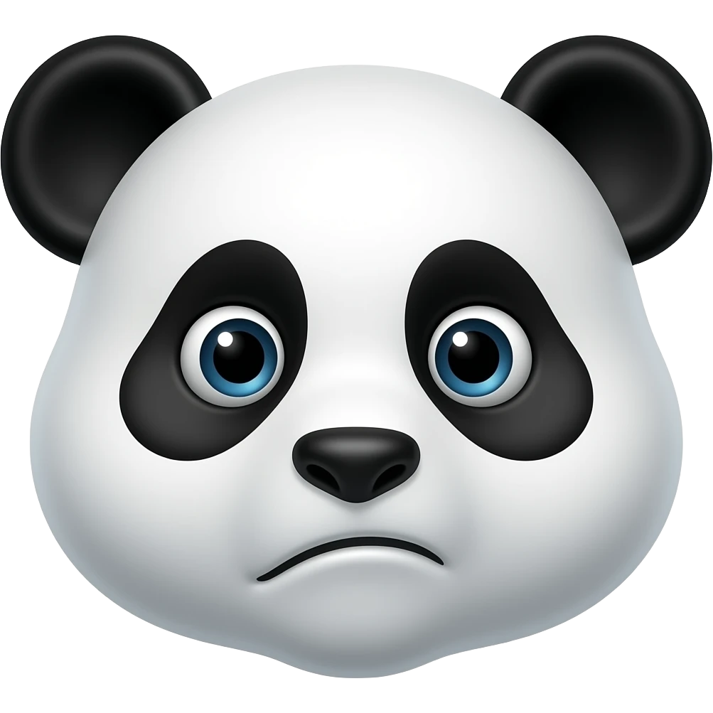 panda analyzing looking like this emoji 🤔 emoji