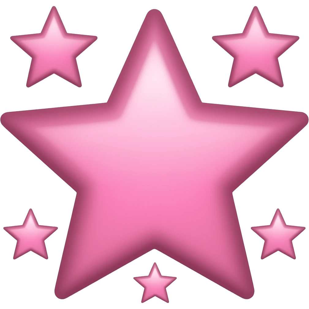 Pink stars emoji