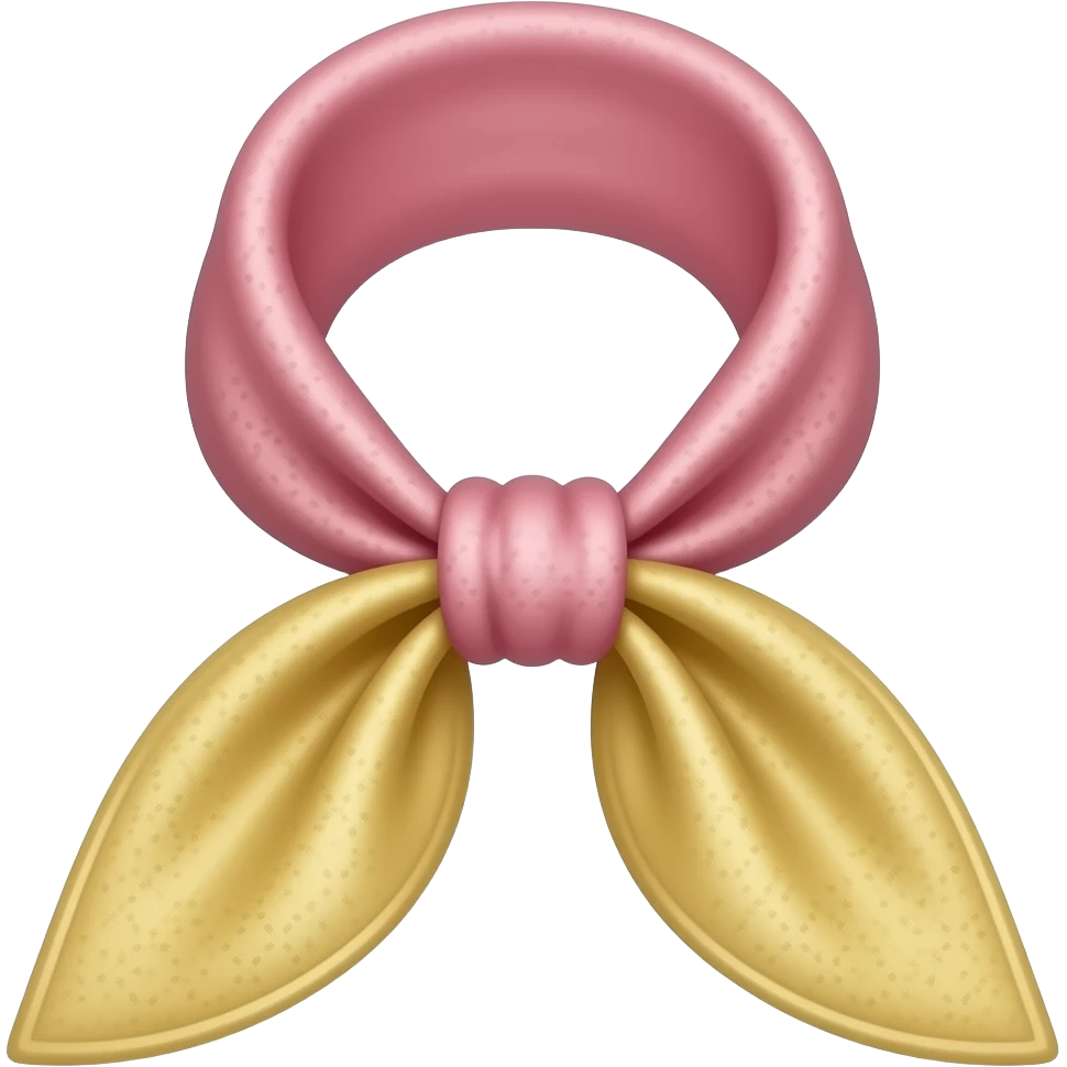 yellow pink scarves (folded inspired by Barbie colour palette emoji
