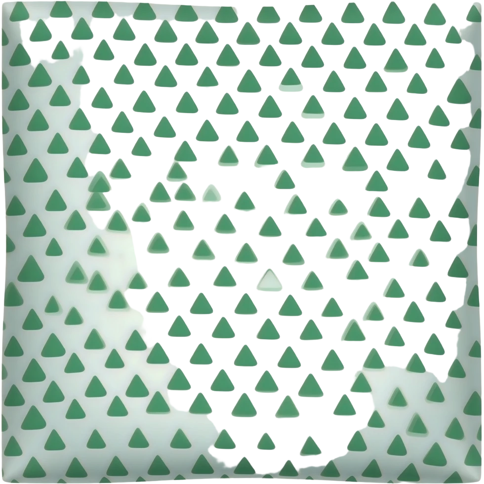 green triangle polka dot piece of cloth emoji