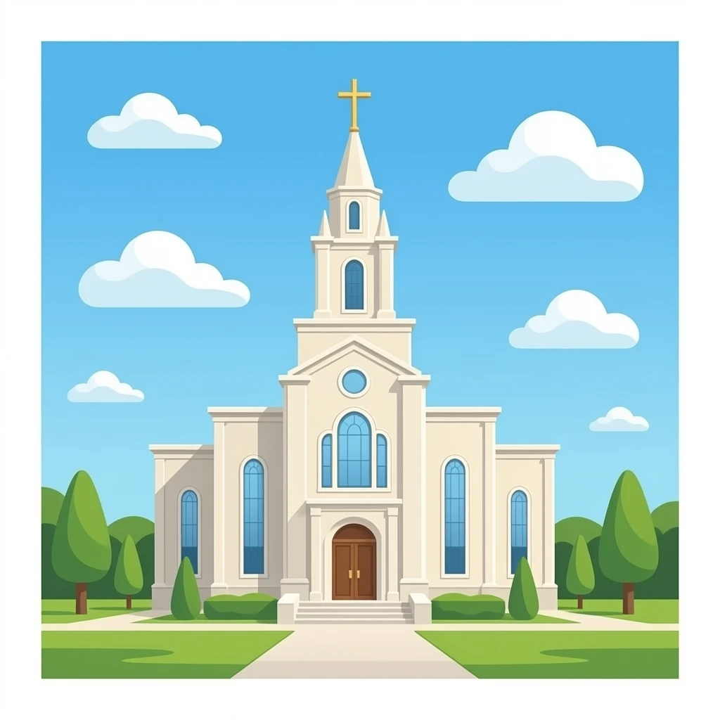 no cross lds temple with emoji