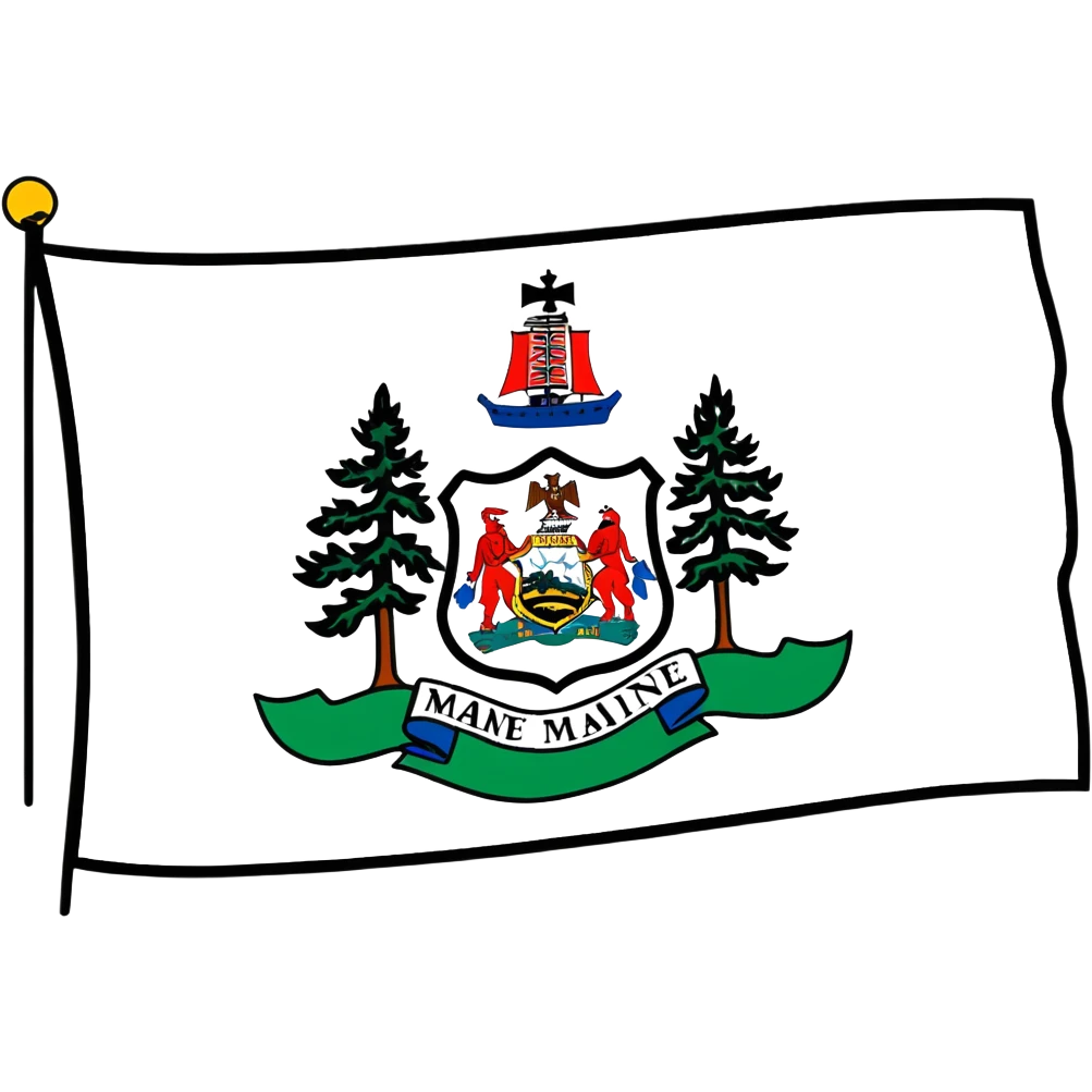 Maine state flag  emoji