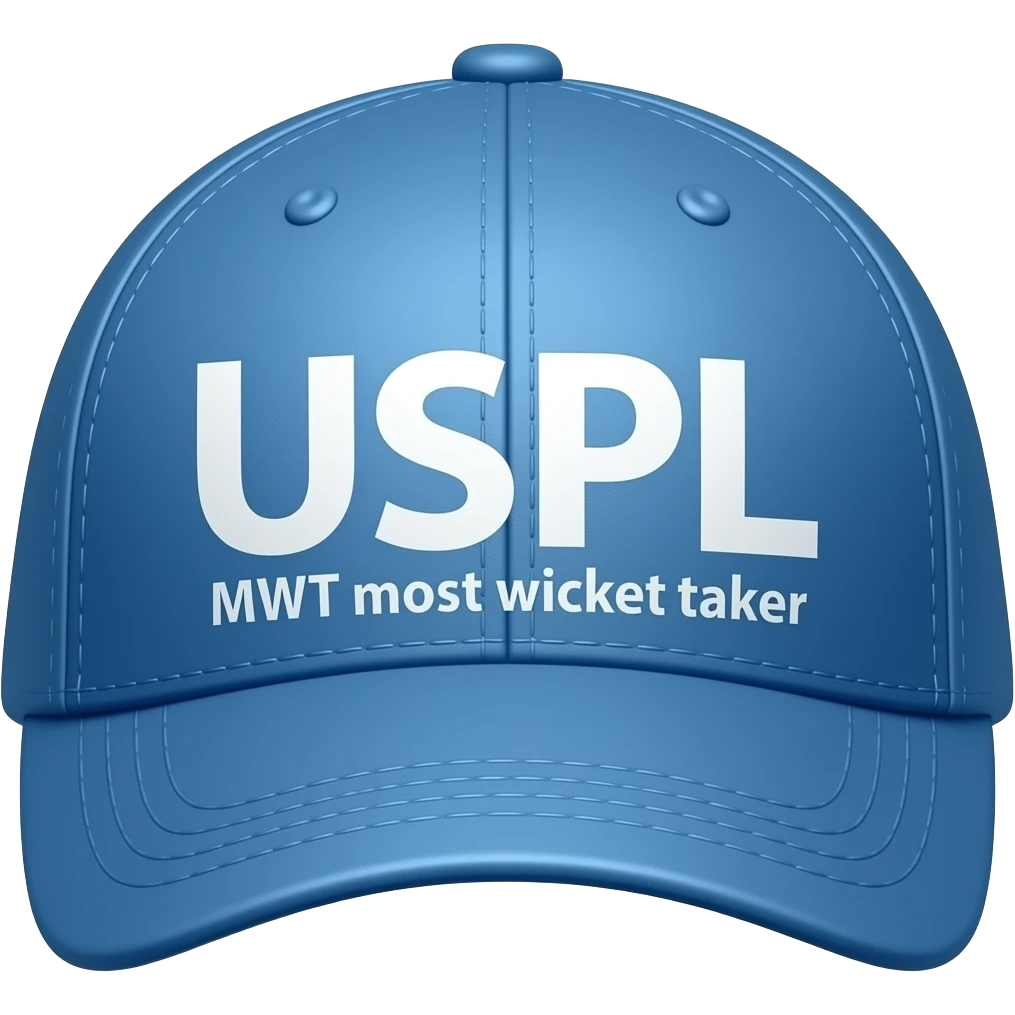 yehi cap bas uspe IPL ke jagah USPL niche MWT most wicket taker emoji