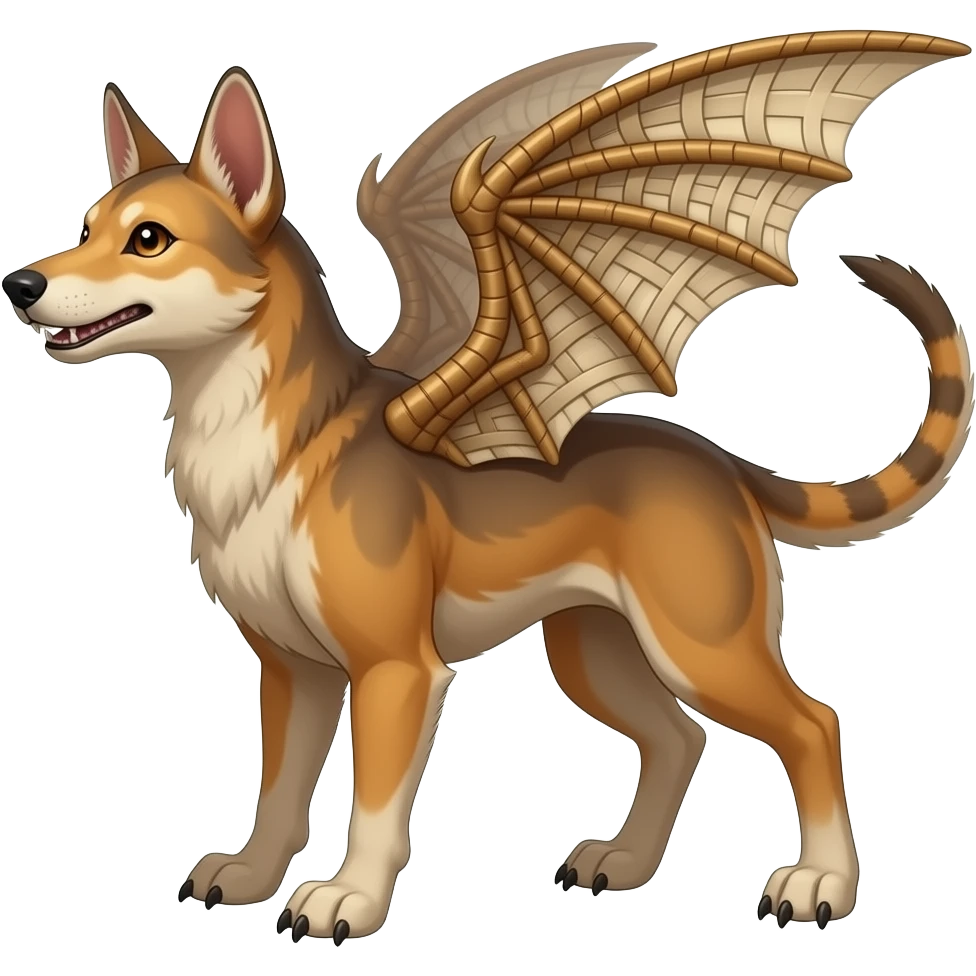 4-legged digitigrade landhai-gremz-wickerbeast-vernid-sergal-sharpedo-houndoom-hybrid-fusion-creature, full body emoji