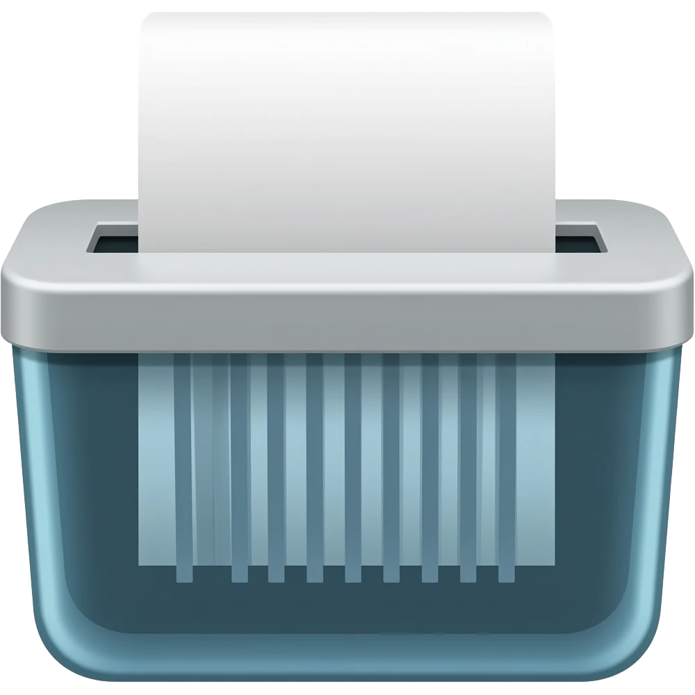 paper shredder emoji