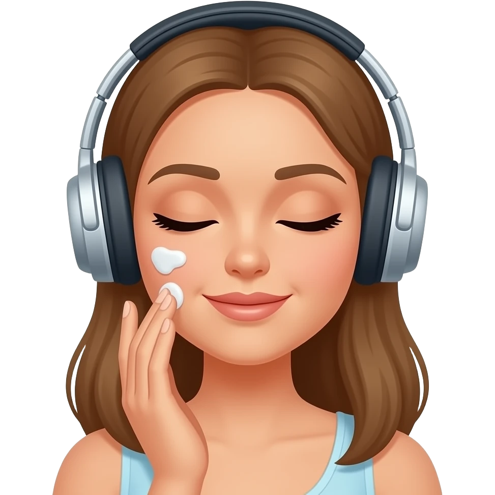 Skin care music emoji