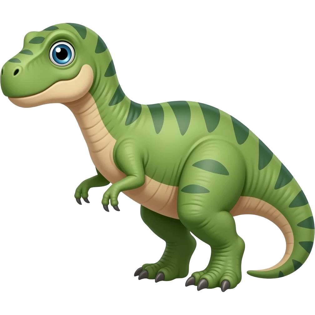 dinosaur with one eye only facing front emoji