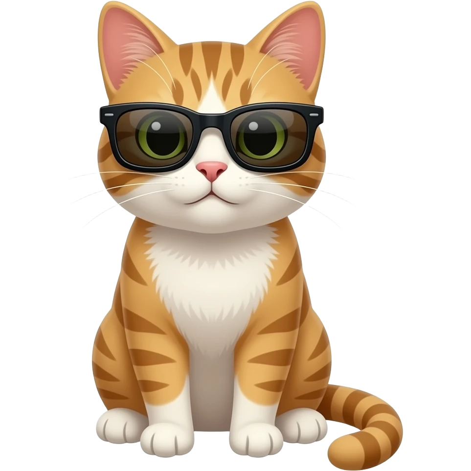 Cat wearing sunglasses emoji
