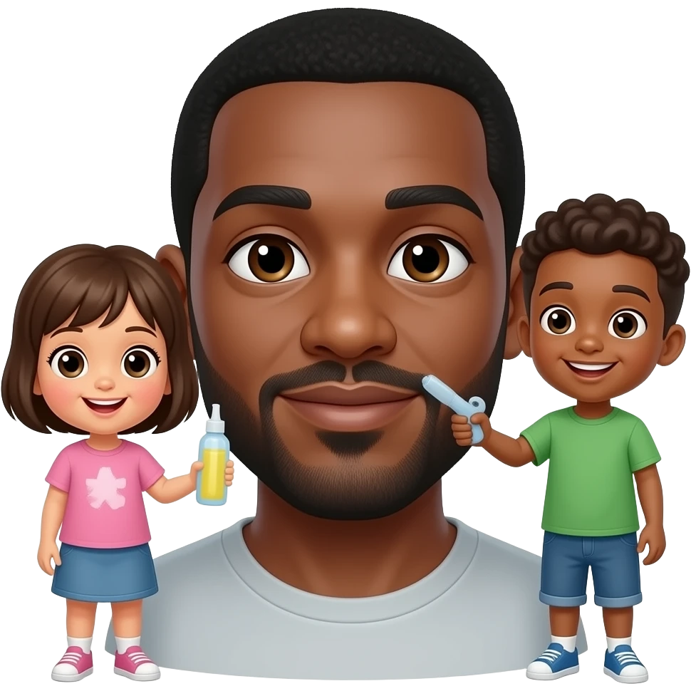 KIDS IN BASEMENT WITH BABY OIL AND DIDDY CENTER OF PICTURE emoji