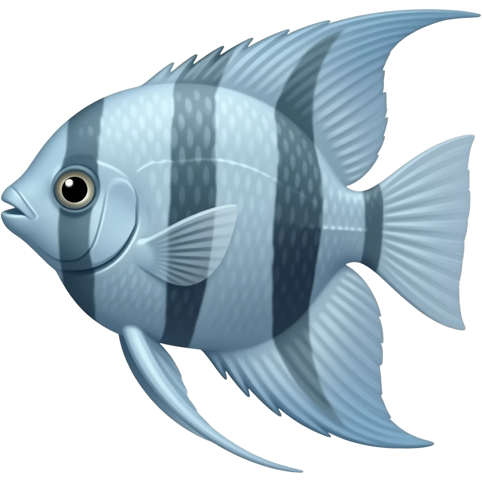 Smokey Blue freshwater Angelfish emoji