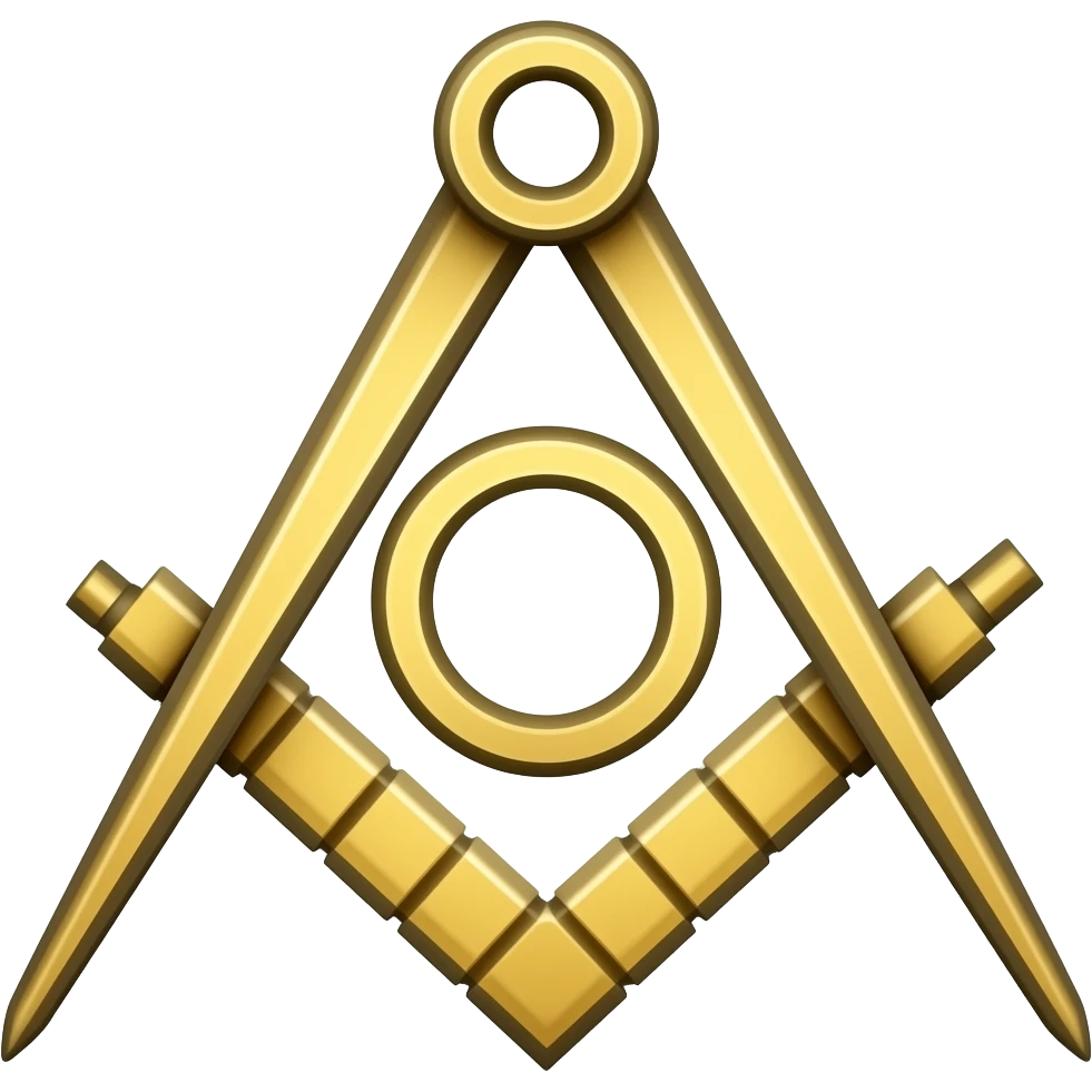 Freemason square and compass emoji