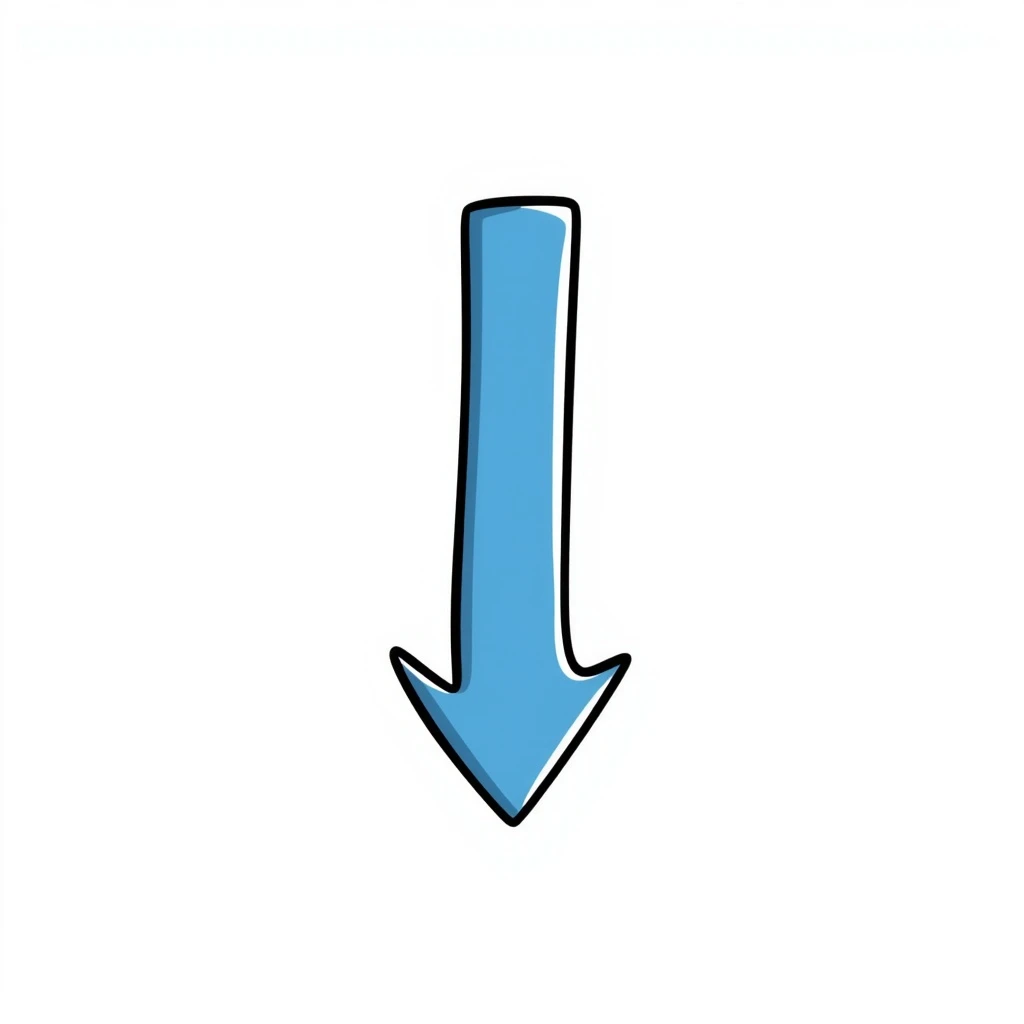 blue arrow pointing down emoji