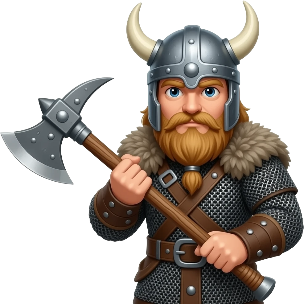 bald viking warrior emoji