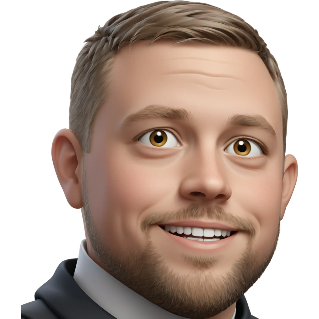 smiling boy with beard portrait emoji
