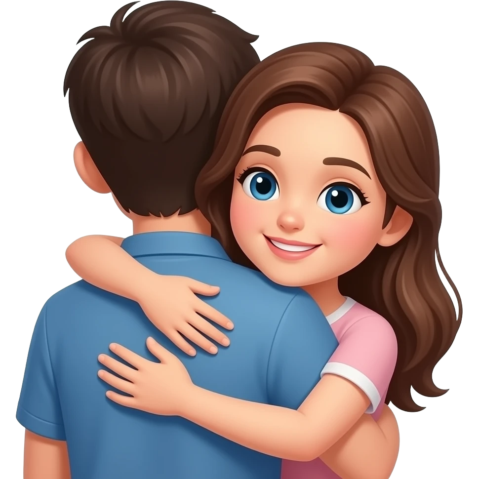Hugging from behind emoji