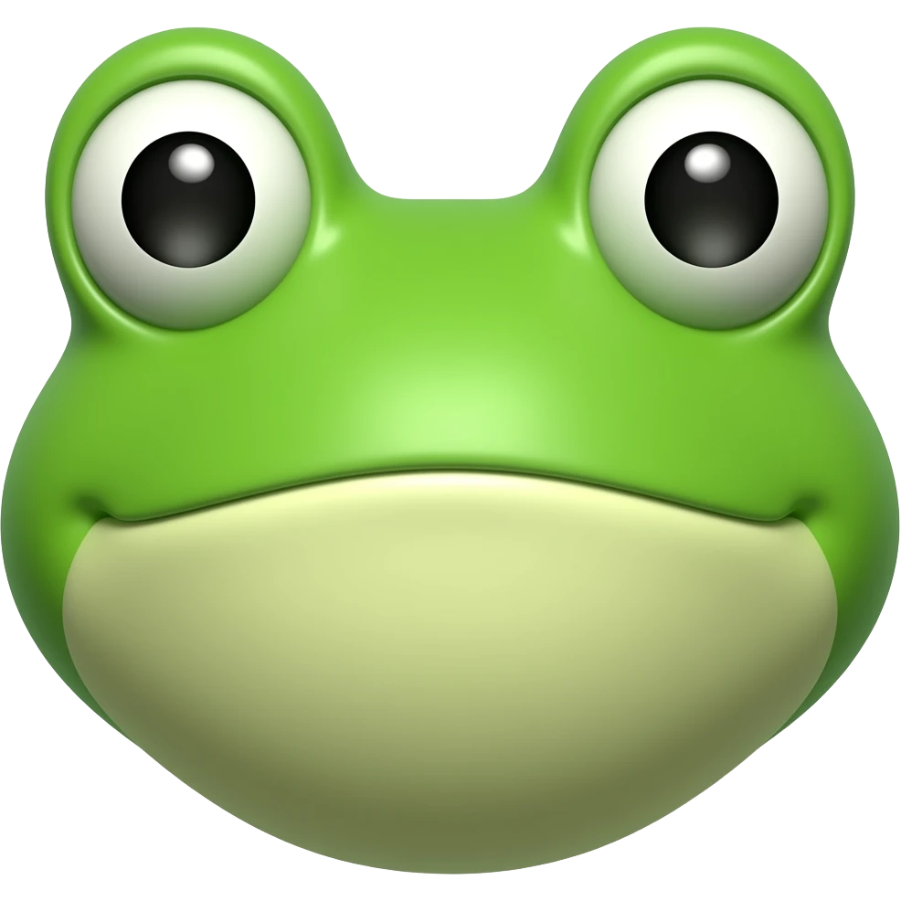 frog head emoji