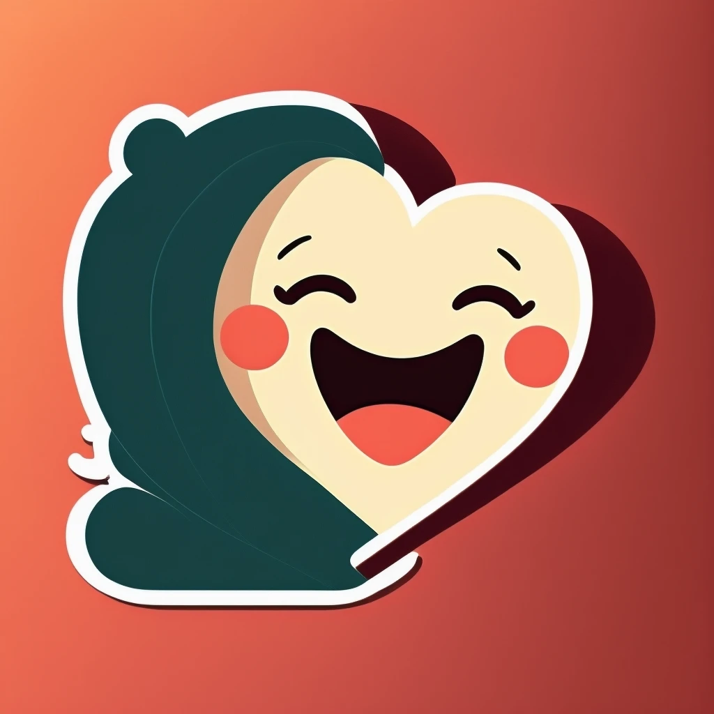 sticker with a loving expression, transparent background emoji