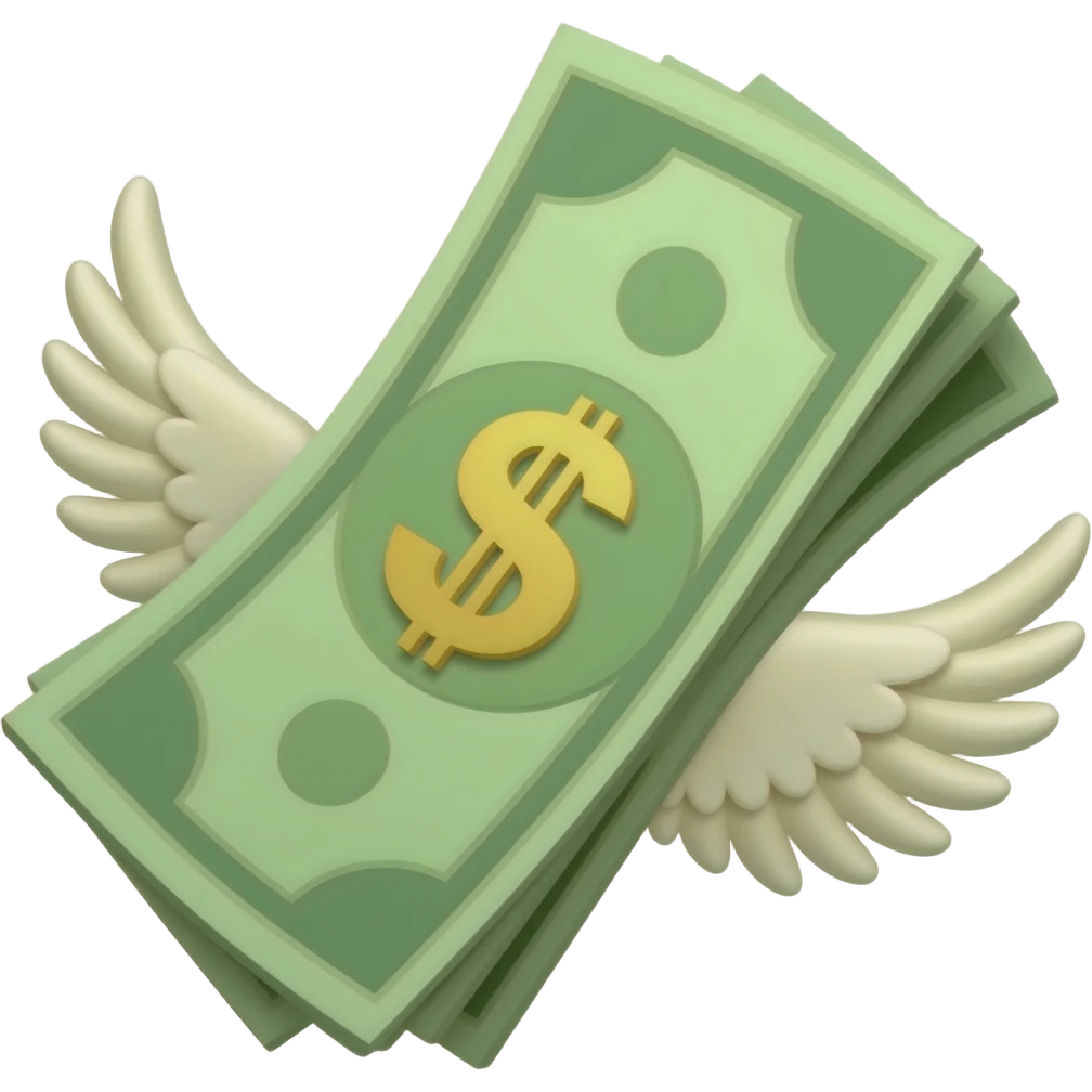 Money with Wings emoji