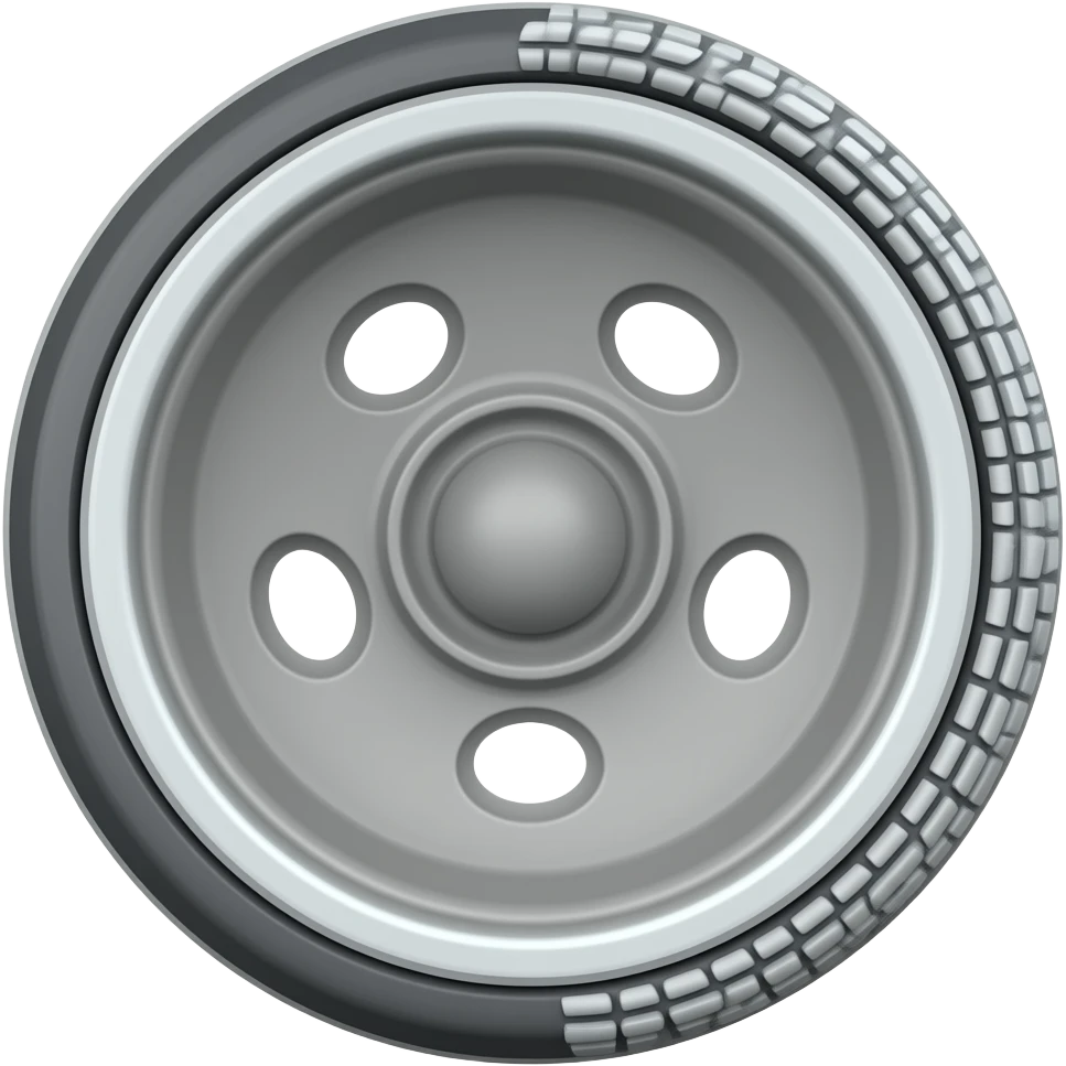 Ruedas silenciosas y antideslizantes emoji