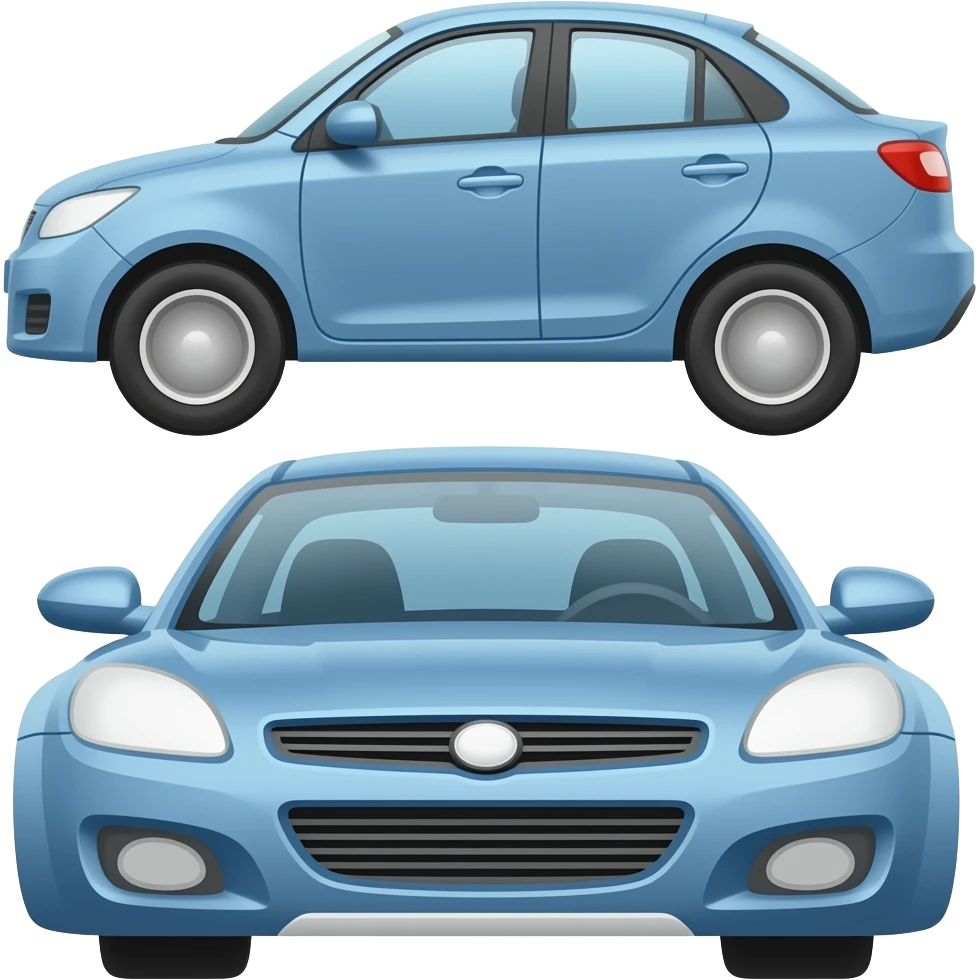 Blue cars emoji