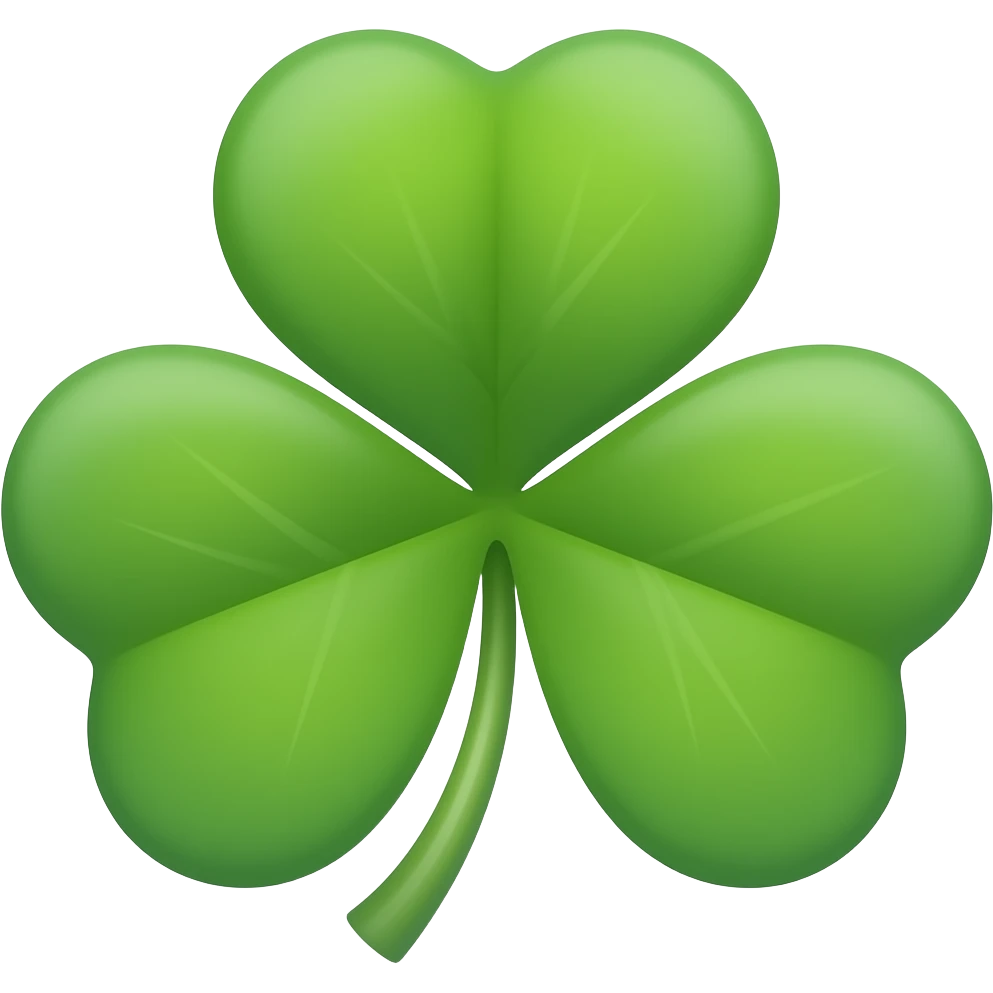 trèfle à quatre feuilles emoji