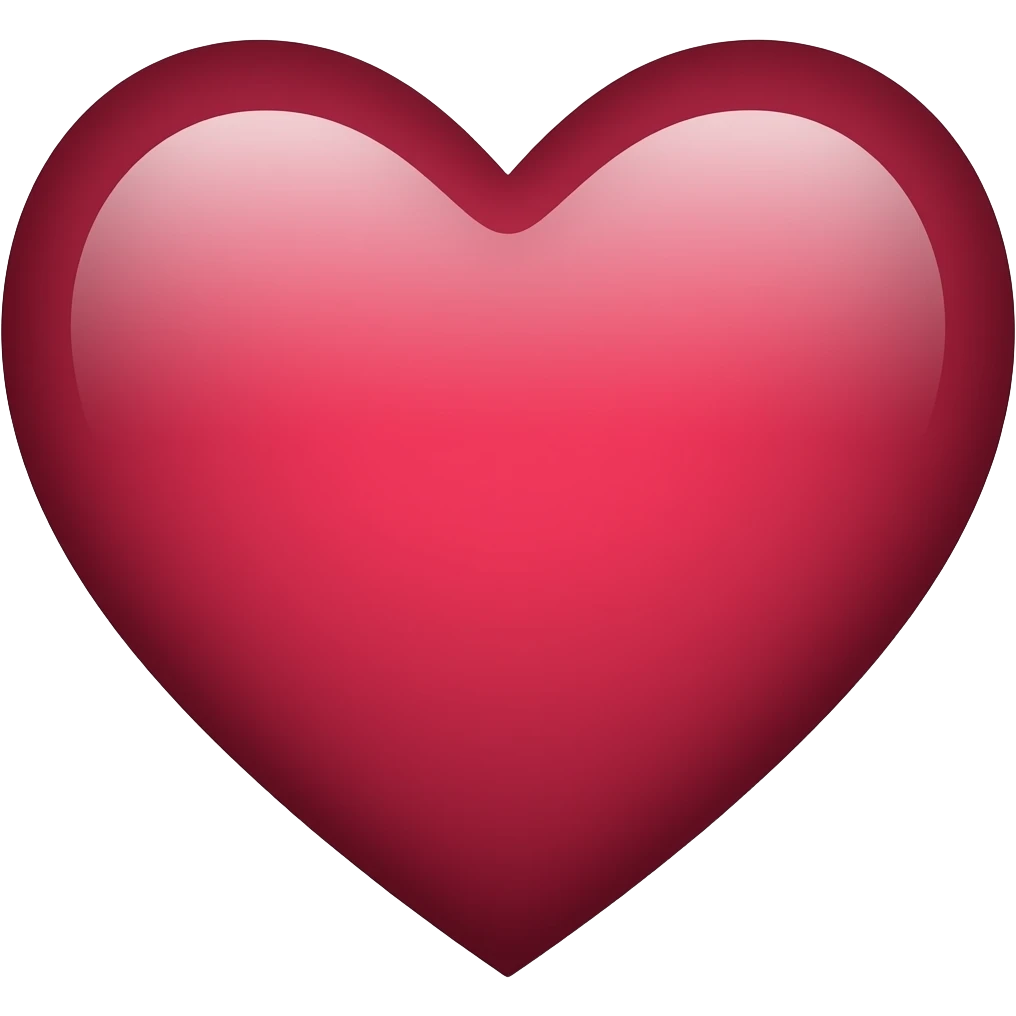 Maroon heart emoji