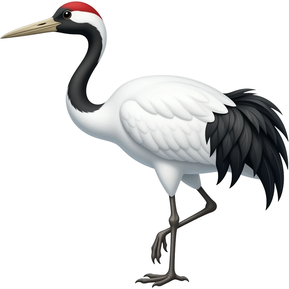 White crane emoji