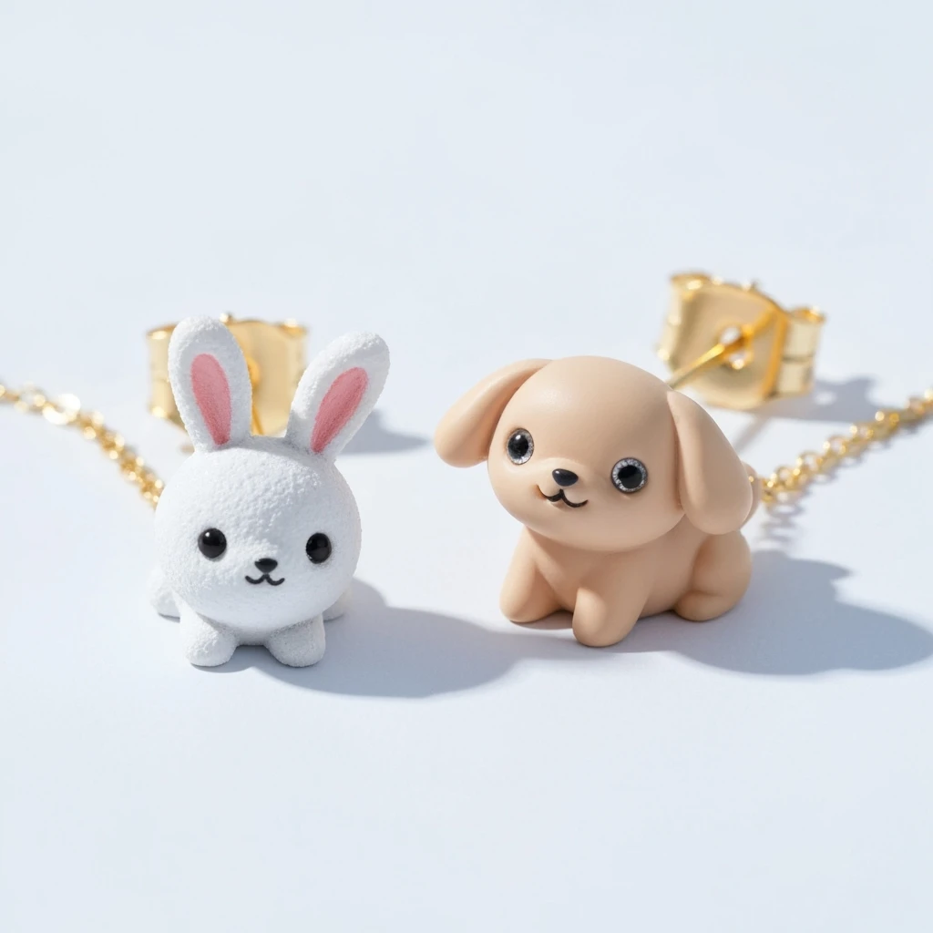kpop friendship earrings, cute, expressive, minimal emoji