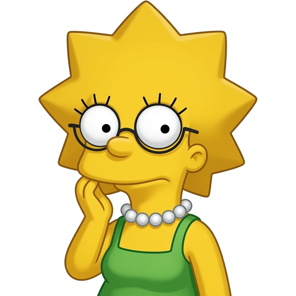 The Simpson Show: Lisa Simpson emoji