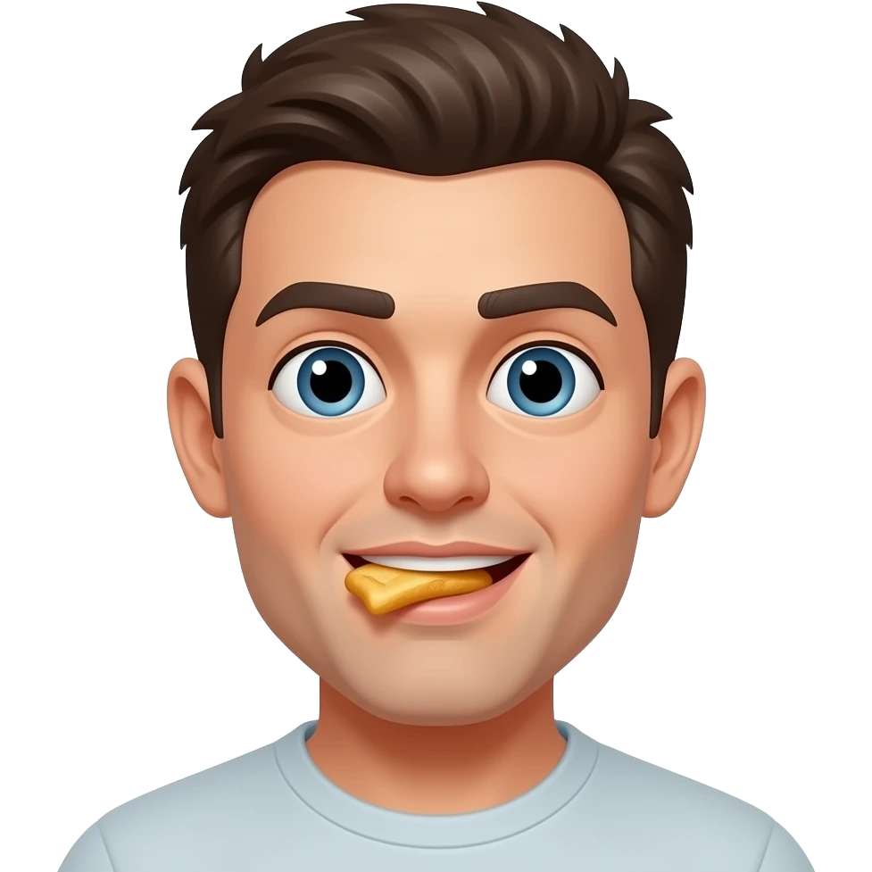 mouth full eating emoji