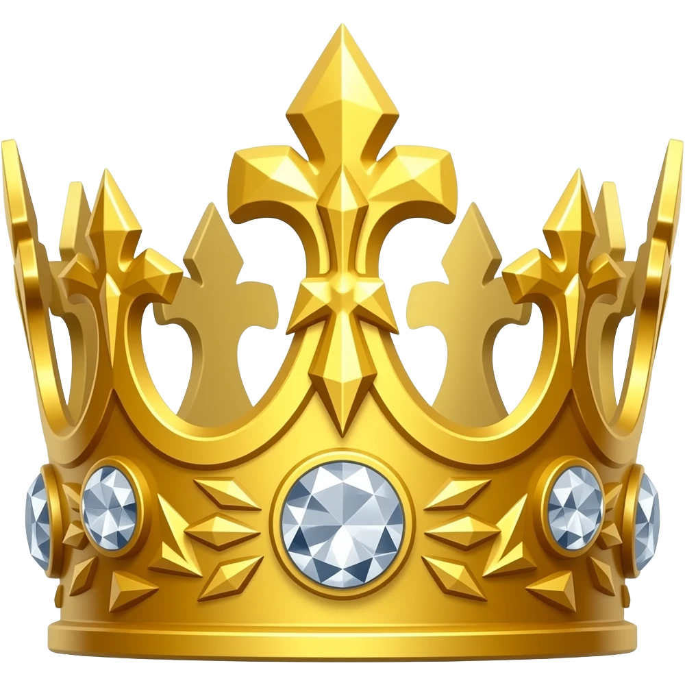 Corona laureada de oro y diamantes del dios Emperador de Warhammer 40k emoji