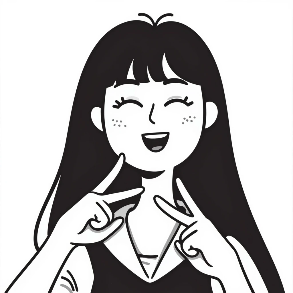 close-up portrait of Jennie from Blackpink, fun and casual emoji