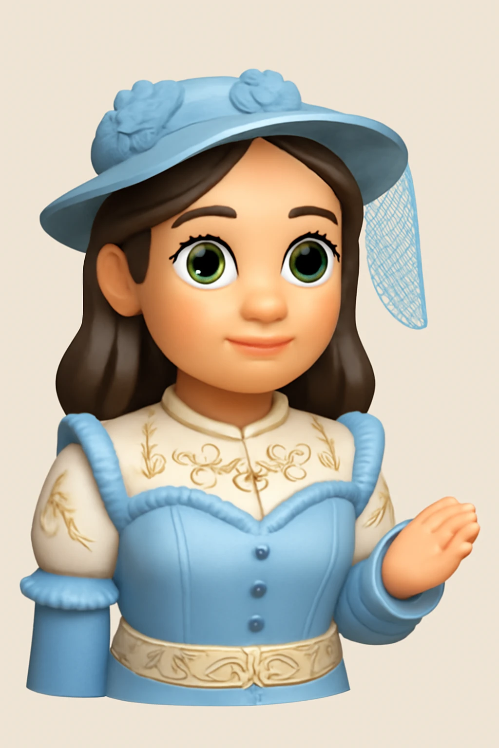 A 3D Apple-style emoji version of the uploaded image, preserving its colors, shapes, textures, and overall design, simplified into emoji form while keeping key details recognizable. Smooth glossy finish, soft shadows, high-quality render, minimal background emoji