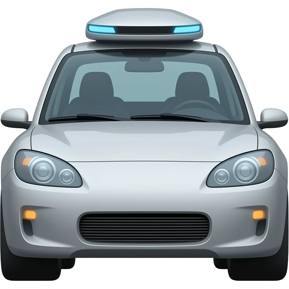 Self driving car emoji style emoji